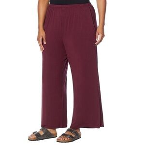 New Retreat by Rhonda Shear  Lounge Pant -DarkRose- size 3x